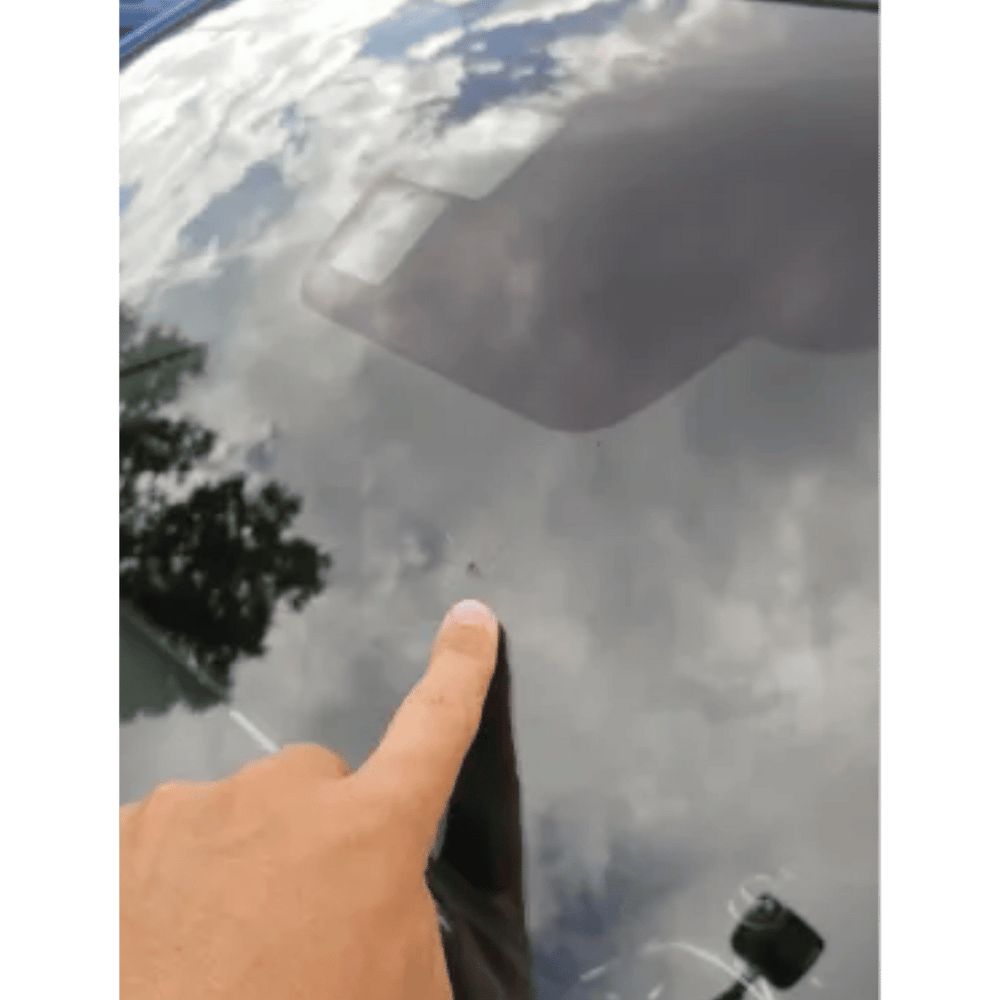 After windshield crack repair