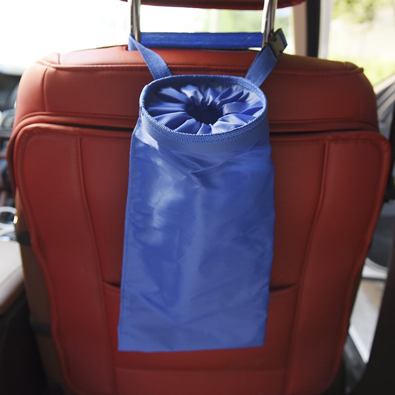 Blue Hanging Car Seat Garbage Bag